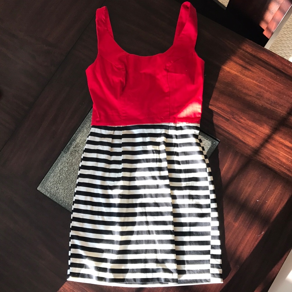 Charlotte Russe Red and Stripes Dress